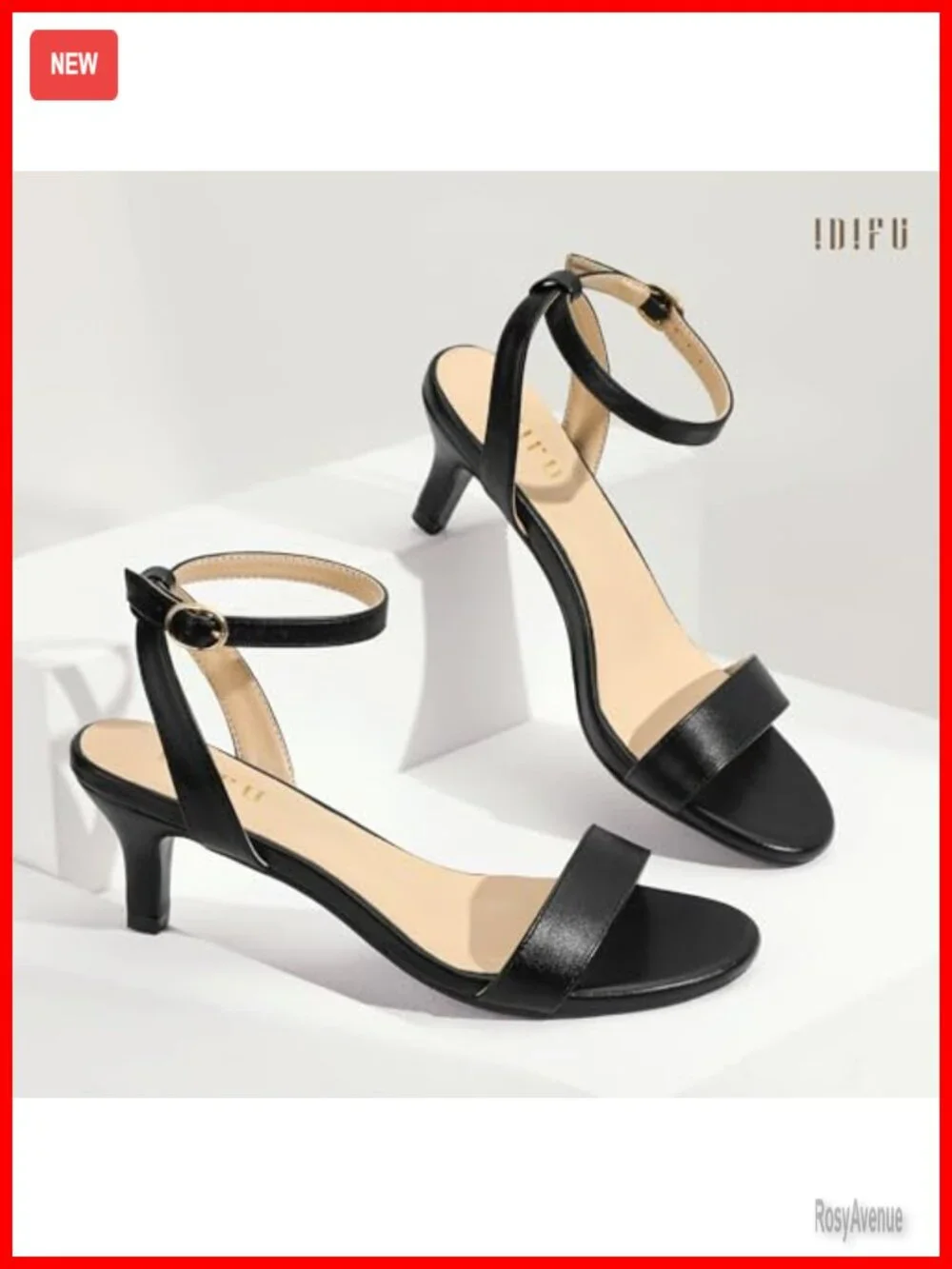 Low Kitten Heel Open Toe Ankle Strap Heeled Sandals Wedding Party Dress Shoes